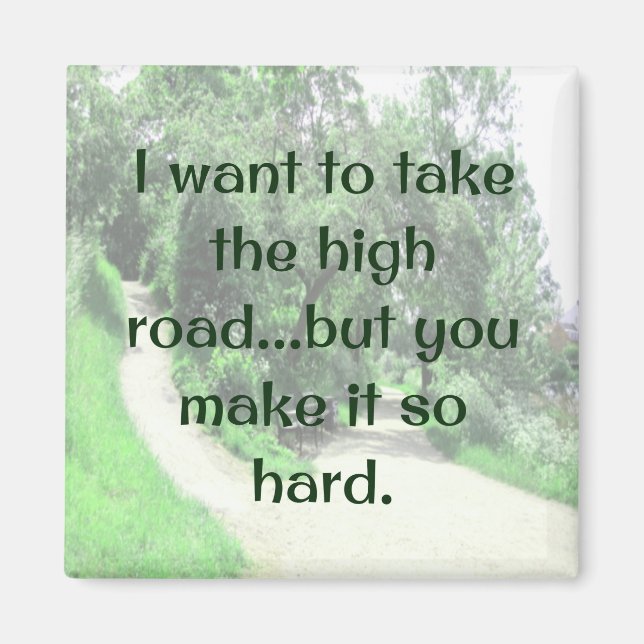 Imã Imagem engraçada e divertida do High Road (Frente)