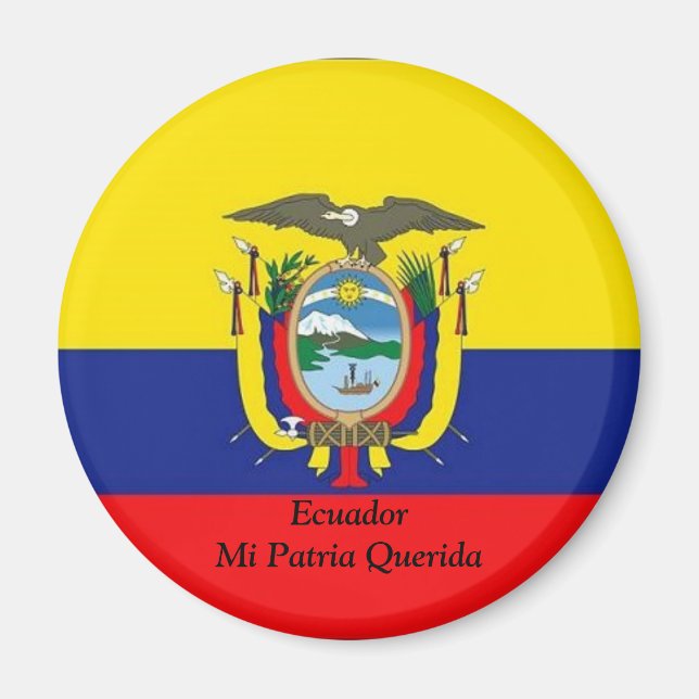 Imã Imagem Equador Mi Patria Querida (Frente)