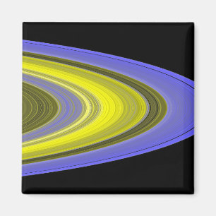 Imã Imagem falsa de cor dos anéis de Saturno