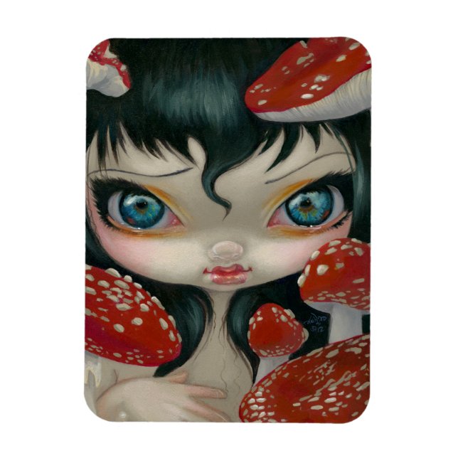 Ímã Imagem flexível "Beleza venenosa VI: Voar agárico" (Vertical)