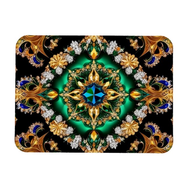 Ímã Imagem flexível com cores brasileiras (Horizontal)