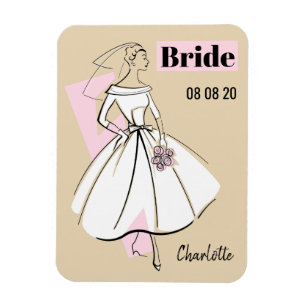 Ímã Imagem flexível de Fashion Bride Neutral Bride