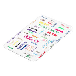 Ímã Imagem Flexível de Fotografia do Futebol