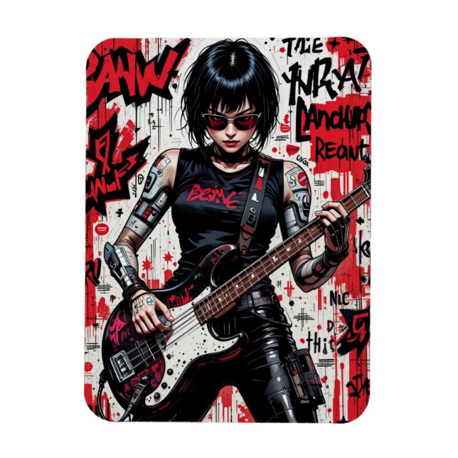 Ímã Imagem flexível de rebelião CyberBass (Vertical)