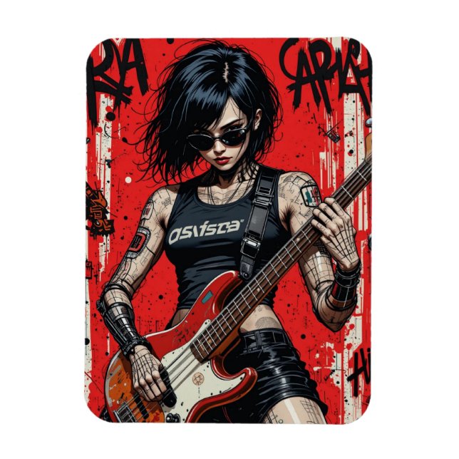 Ímã Imagem flexível de rebelião CyberBass (Vertical)