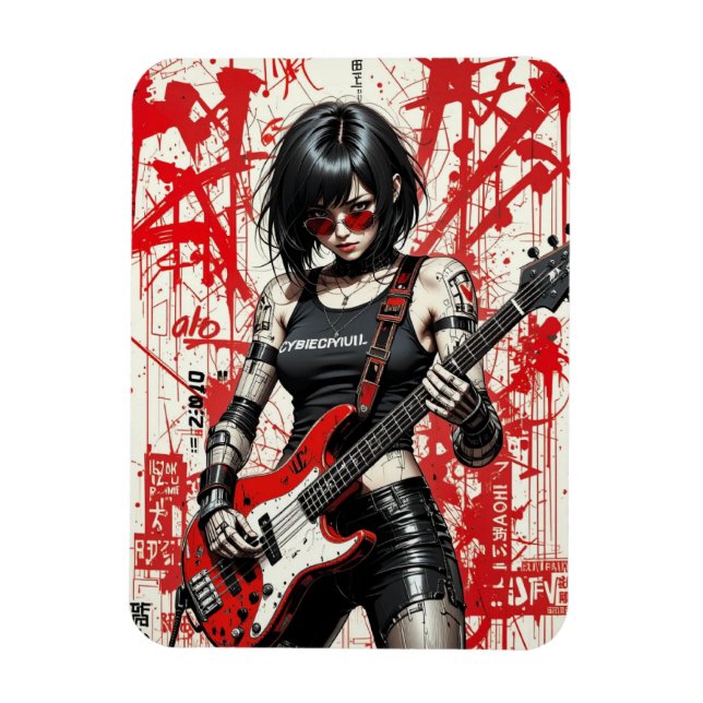 Ímã Imagem flexível de rebelião CyberBass (Vertical)