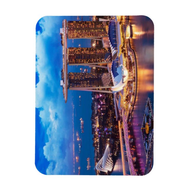 Ímã Imagem flexível de Singapura (Vertical)