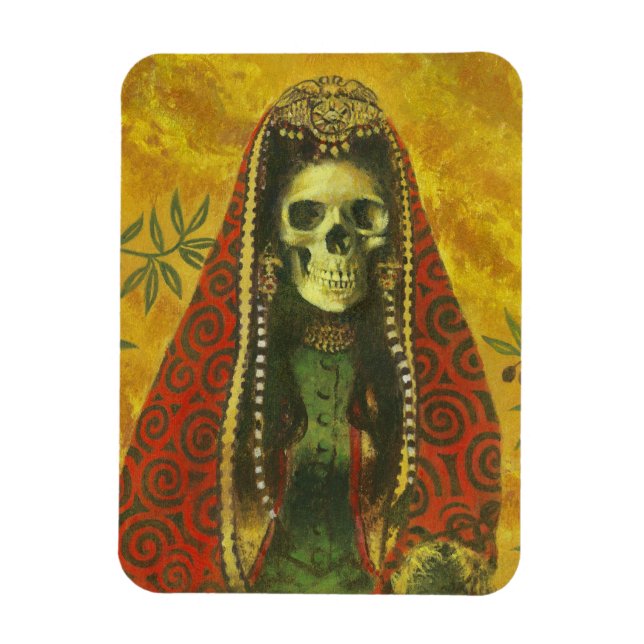 Ímã Imagem flexível do esqueleto gótico (Vertical)