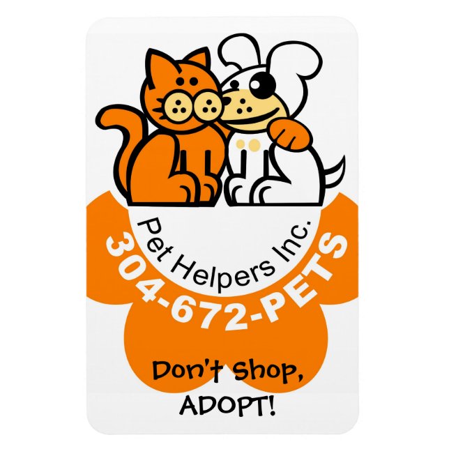 Ímã Imagem flexível do Pet Helper (Vertical)