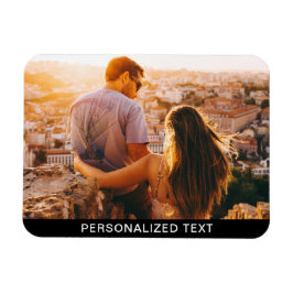 Ímã Imagem flexível do seu texto e foto