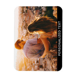 Ímã Imagem flexível do seu texto e foto