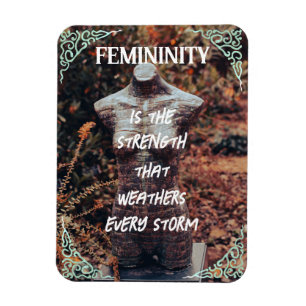 Ímã Imagem flexível feminina com floresta