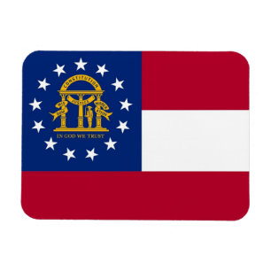 Ímã Imagem flexível patriótica com bandeira da Geórgia