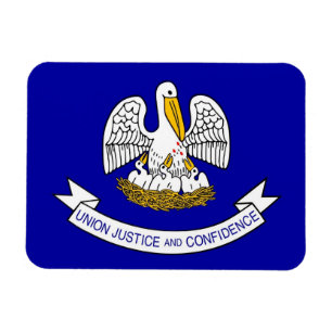 Ímã Imagem flexível patriótica com bandeira da Louisia