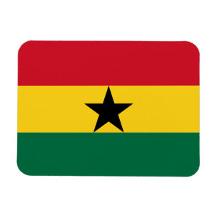 Ímã Imagem flexível patriótica com bandeira de Gana