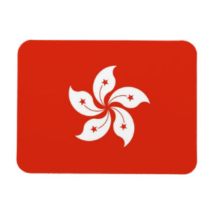 Ímã Imagem flexível patriótica com bandeira de Hong 