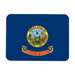 Ímã Imagem flexível patriótica com bandeira de Idaho