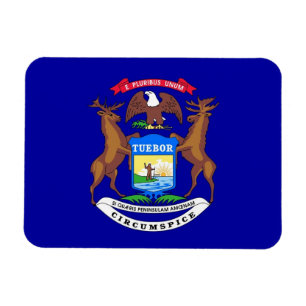 Ímã Imagem flexível patriótica com bandeira de Michi