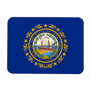 Ímã Imagem flexível patriótica com bandeira de New Ham