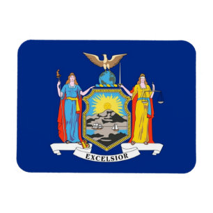 Ímã Imagem flexível patriótica com bandeira de Nova Io