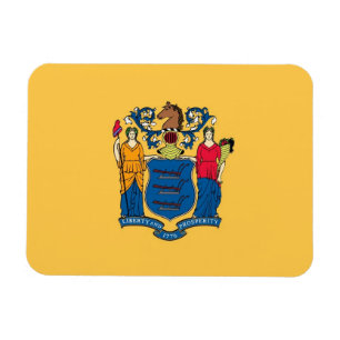 Ímã Imagem flexível patriótica com bandeira de Nova Je