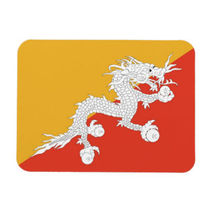 Ímã Imagem flexível patriótica com bandeira do Butã
