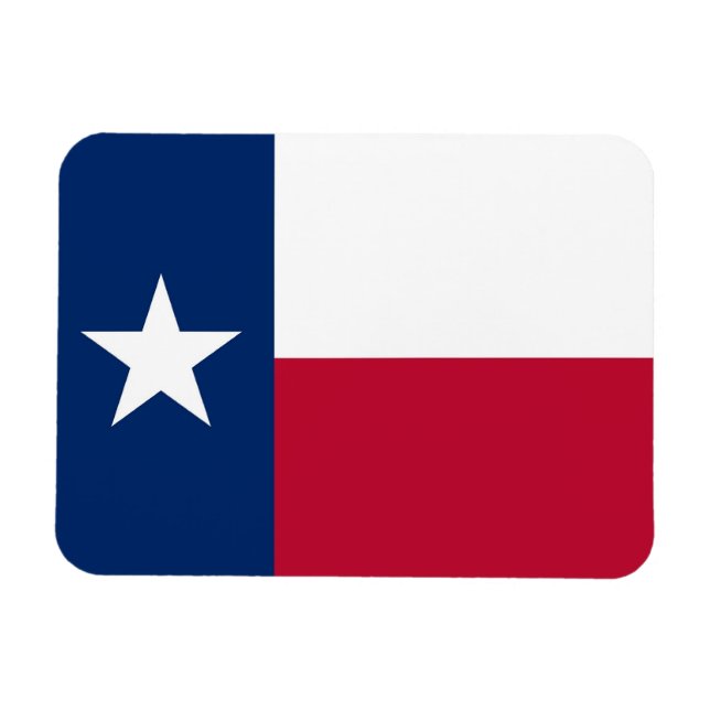 Ímã Imagem flexível patriótica com bandeira do Texas (Horizontal)