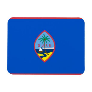 Ímã Imagem flexível patriótica com bandeira Guam