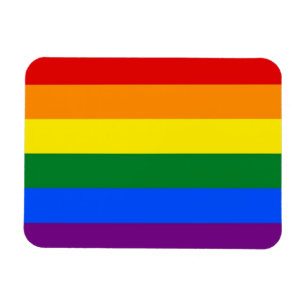 Ímã Imagem flexível patriótica com bandeira LGBT