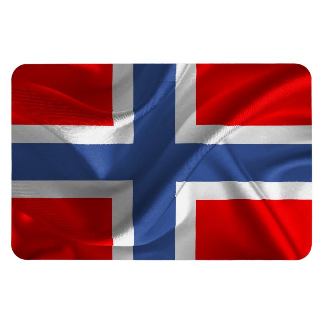 Ímã Imagem Flexível #Sinalizador Norueguês (Horizontal)