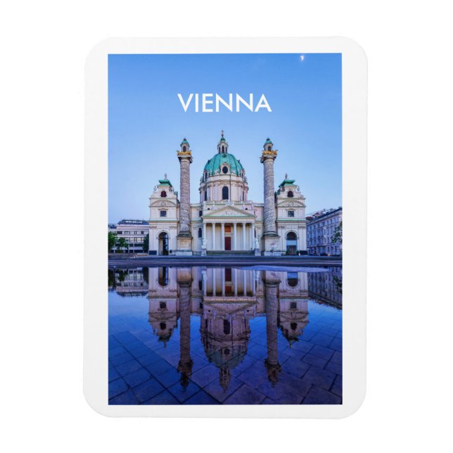 Ímã Imagem fotográfica com Viena (Vertical)