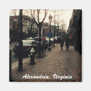 Imã Imagem fotográfica da rua Alexandria