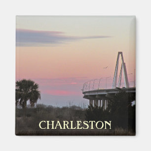 Imã Imagem Fotográfica de Charleston Souvenir