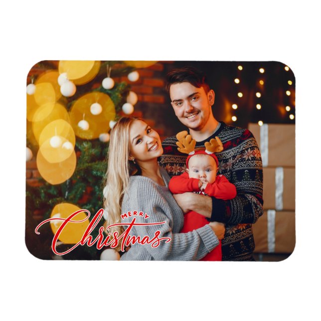 Ímã Imagem Fotográfica de Natal Personalizada (Horizontal)