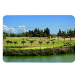 Ímã Imagem Fotográfica do Curso de Golfe Havaiano