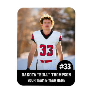 Ímã Imagem Fotográfica do Sports Team Player (3" x4" i