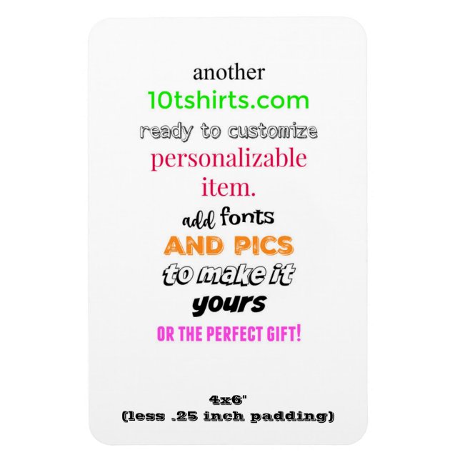 Ímã Imagem fotográfica flexível 4x6" (Vertical)