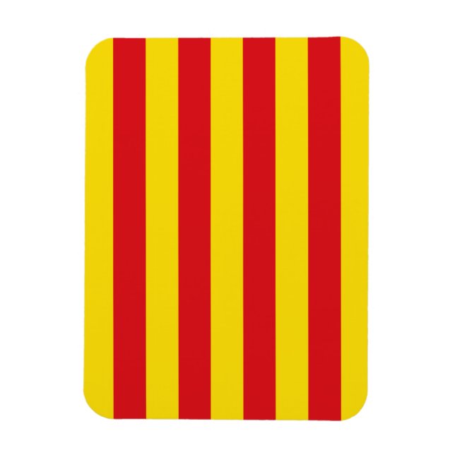 Ímã Imagem fotográfica flexível com bandeira da Catalu (Vertical)