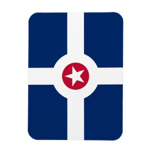 Ímã Imagem fotográfica flexível com bandeira de Indian