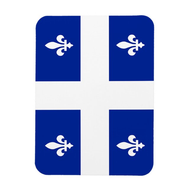 Ímã Imagem fotográfica flexível com bandeira de Quebec (Vertical)