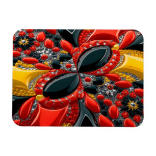 Ímã Imagem fotográfica flexível com cores alemãs