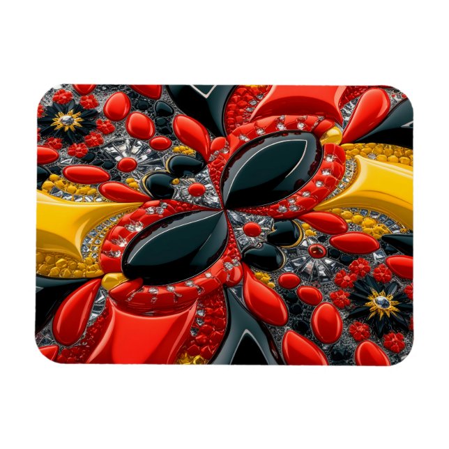 Ímã Imagem fotográfica flexível com cores alemãs (Horizontal)