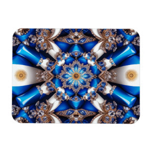 Ímã Imagem fotográfica flexível com cores argentinas