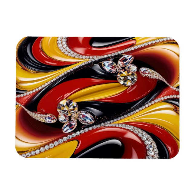 Ímã Imagem fotográfica flexível com cores belgas (Horizontal)