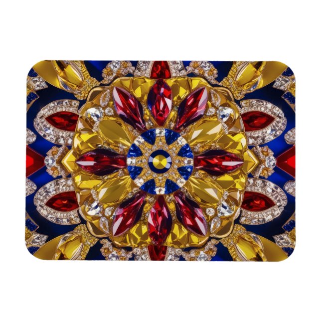 Ímã Imagem fotográfica flexível com cores colombianas (Horizontal)