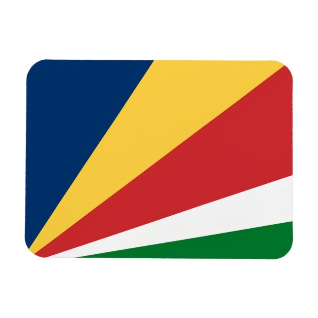 Ímã Imagem fotográfica flexível com cores das Seychell (Horizontal)