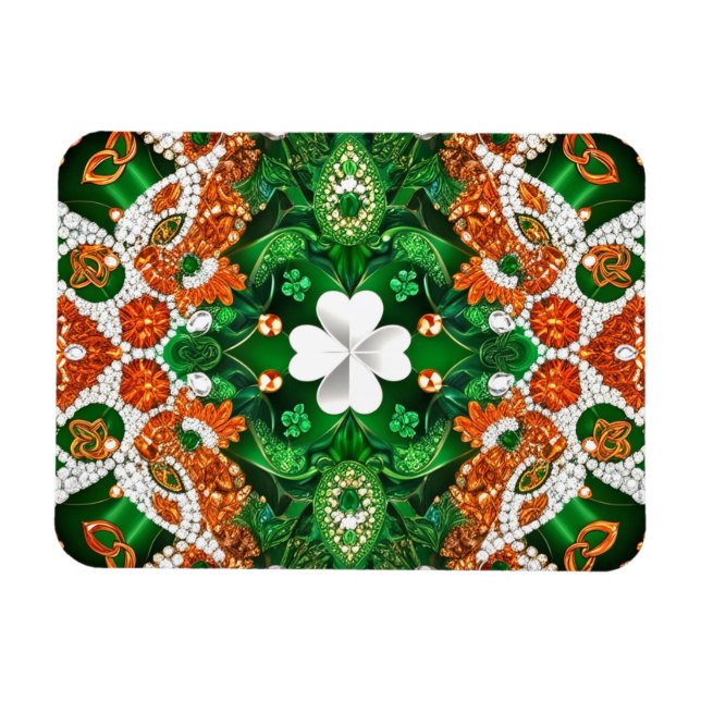 Ímã Imagem fotográfica flexível com cores irlandesas (Horizontal)