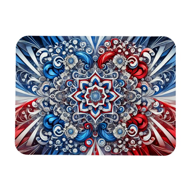 Ímã Imagem fotográfica flexível com Design de cores fr (Horizontal)