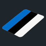 Ímã Imagem fotográfica flexível com pavilhão da Estôni<br><div class="desc">Adicione um toque vibrante de orgulho estoniano ao seu frigorífico, cacifo ou qualquer superfície metálica com este ímã fotográfico flexível que contém a bandeira da Estônia! Concebido para combinar a funcionalidade com o simbolismo nacional, este ímã leve e durável apresenta as icônicas riscas azuis, pretas e brancas da bandeira da...</div>