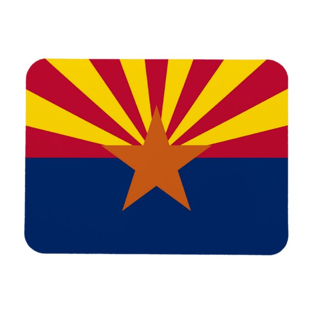 Ímã Imagem fotográfica flexível patriótica com bandeir (Horizontal)